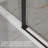 48-Inch Wide X 72-Inch Tall Sliding Shower Door, Frameless Smooth Glass Shower Door, 1/4-Inch Thick Tempered Clear Glass, Matte Black-117612592