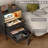 25.6''H Nightstand With Hidden Drawer, Bedside Table With Charging Station & Sensor Lights-1987951058