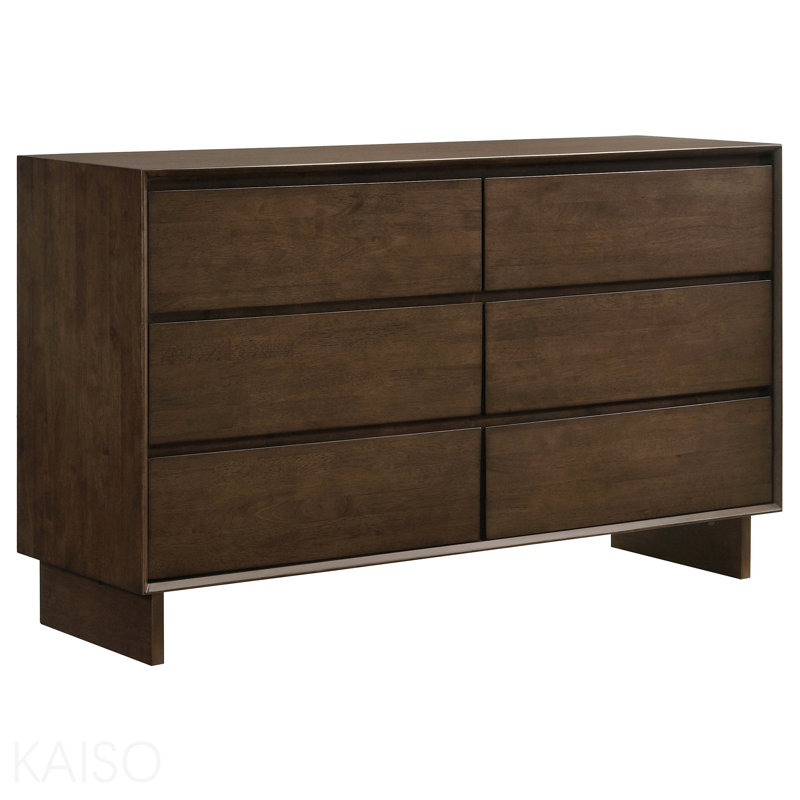 Commode 6 tiroirs Warm Brown