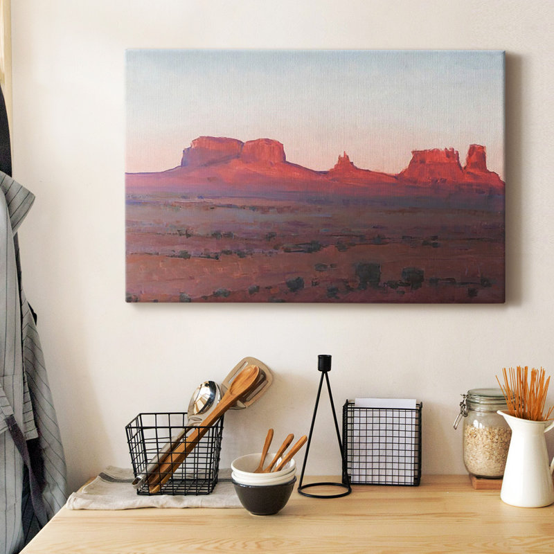 Red Rocks at Dusk II, toile tendue avec châssis de qualité supérieure - prête à être accrochée, H 24 po x l 36 po