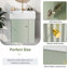 Meuble-lavabo flottant 21,6 po avec lavabo en céramique, rangement à droite-851680119