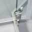 Porte de douche pivotante néo-angle 34 po x 72 po en argent brossé, verre trempé 8 mm-90550837