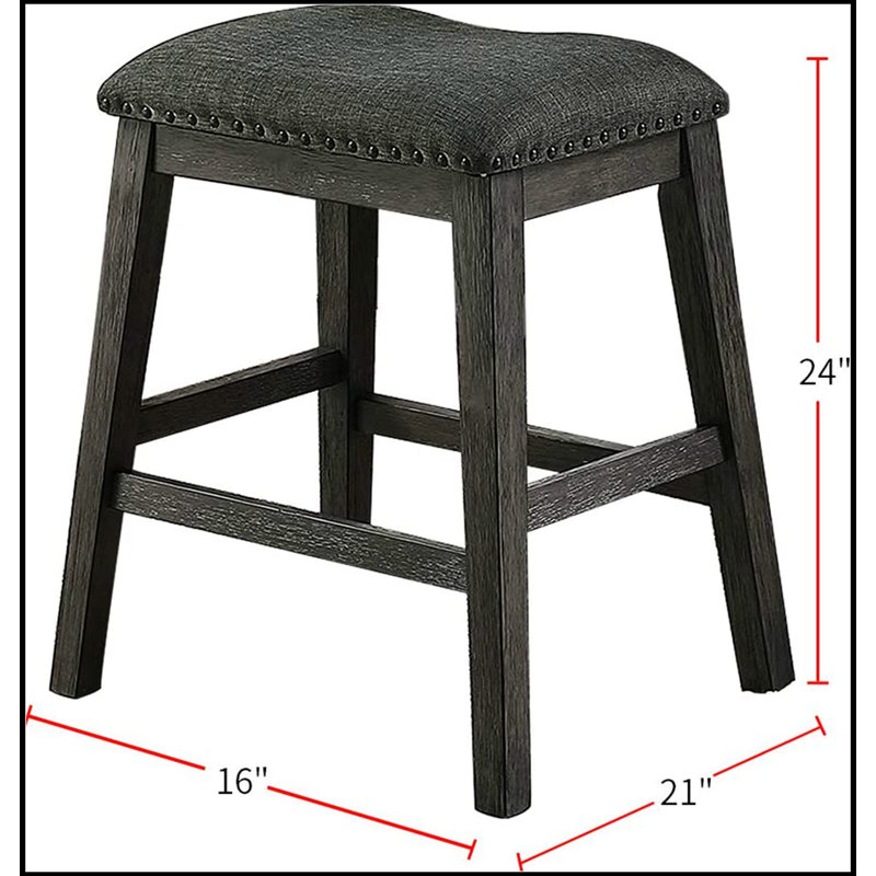 Ensemble de 2 chaises de salle à manger Modern Modern, Gris délavé, Gris délavé