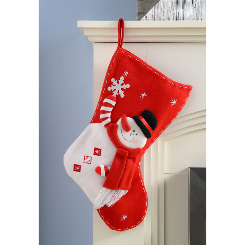 3D Snowman Christmas Stocking