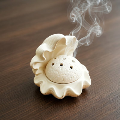 Resin Sea Shells Shape Aroma Ornament Diffuser Home Scents Burners For Living Room Bedroom Decor
