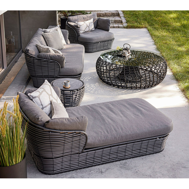Basket 2-Seater Sofa, Gray