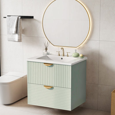 Meuble-lavabo mural l 24 po