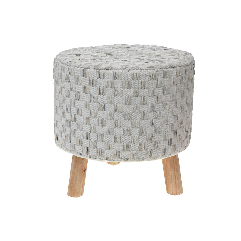 Solid + Manufactured Wood Accent Stool