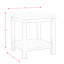 Table de bout avec rangement Claiborne