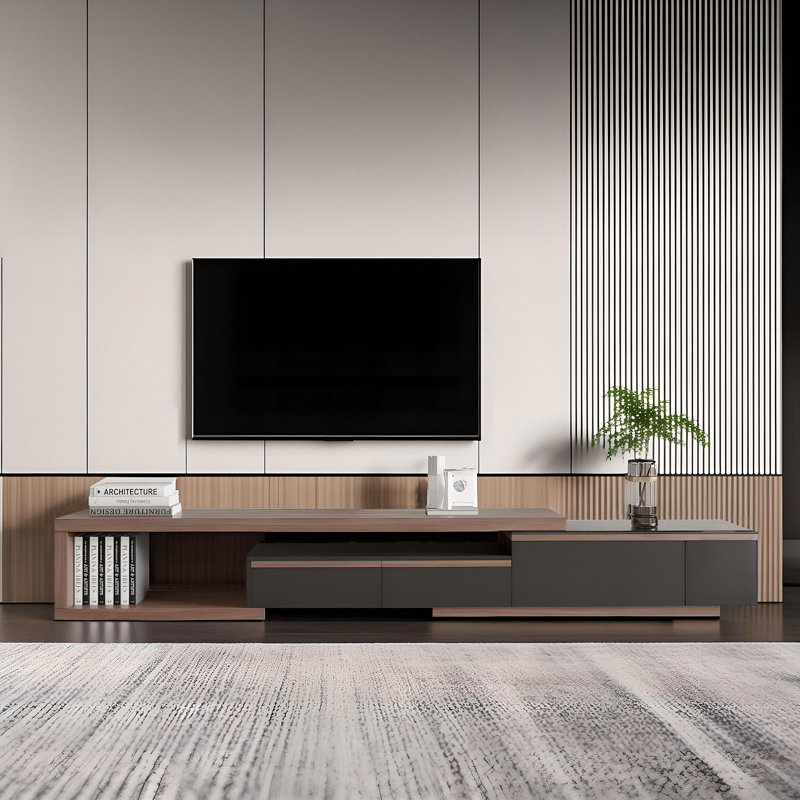 Jakori 98.42'' W Adjustable Length TV Cabinet