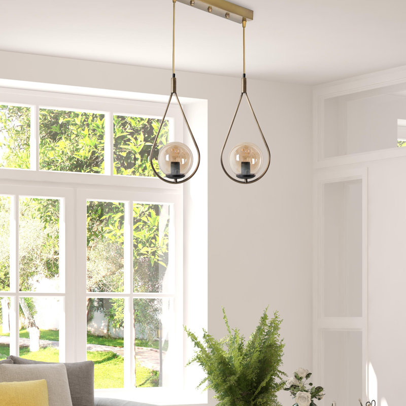 Barclay 2 - Light Kitchen Island Pendant, Gold, Copper