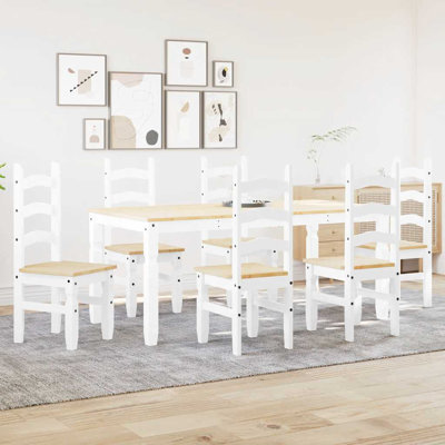 Aariah 6 - Person Wood Patio Dining Set with