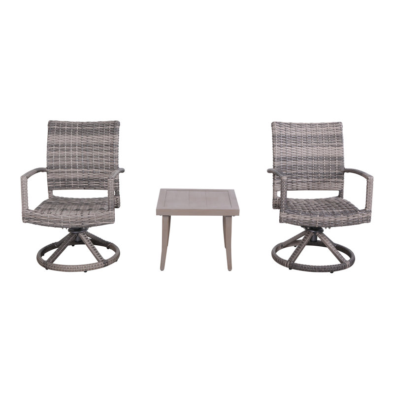 Ensemble de conversation en osier pour 2 personnes Chieko