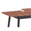 Table de salle à manger naturelle et noire avec rallonge papillon