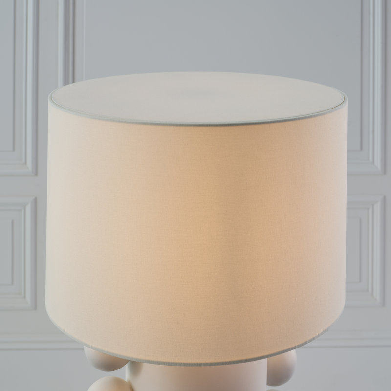 Kelly Wearstler Tiglia Tall Table Lamp, Plaster White, 31" H x 18.5" W x 18.5" D