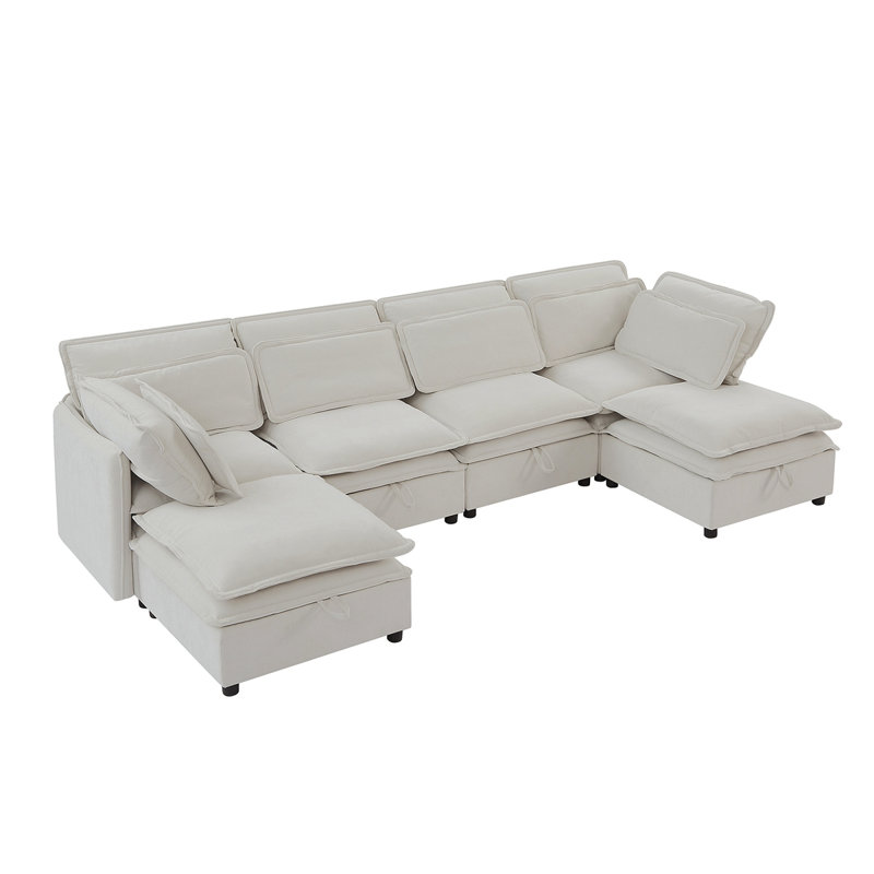 Grand canapé modulaire en U à double couche U_Style