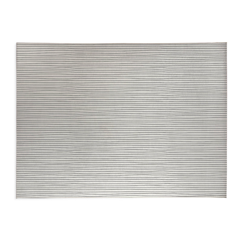 Tapis de cuisine Slat, Rectangulaire 3 pi x 5 pi, Ivoire/gris anthracite