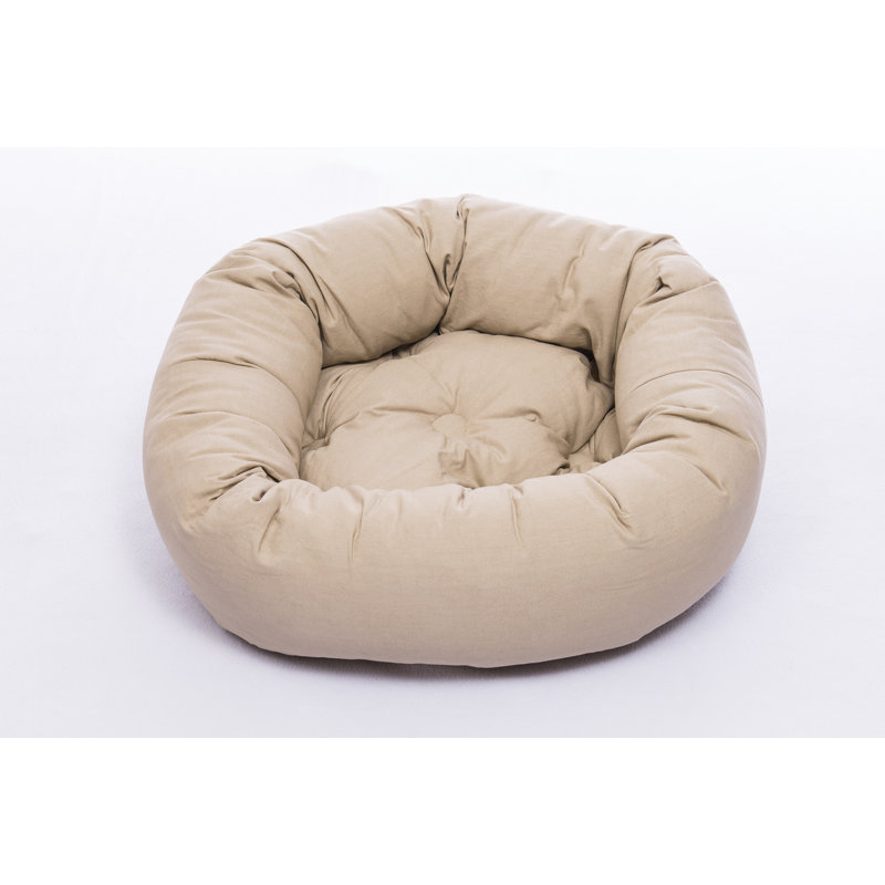 Brentley Canvas Pet Bed, Sand, 18cm H x 89cm W x 89cm D