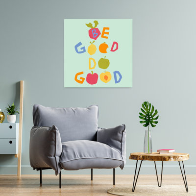 «Be Good Do Good Fruit», art mural coloré