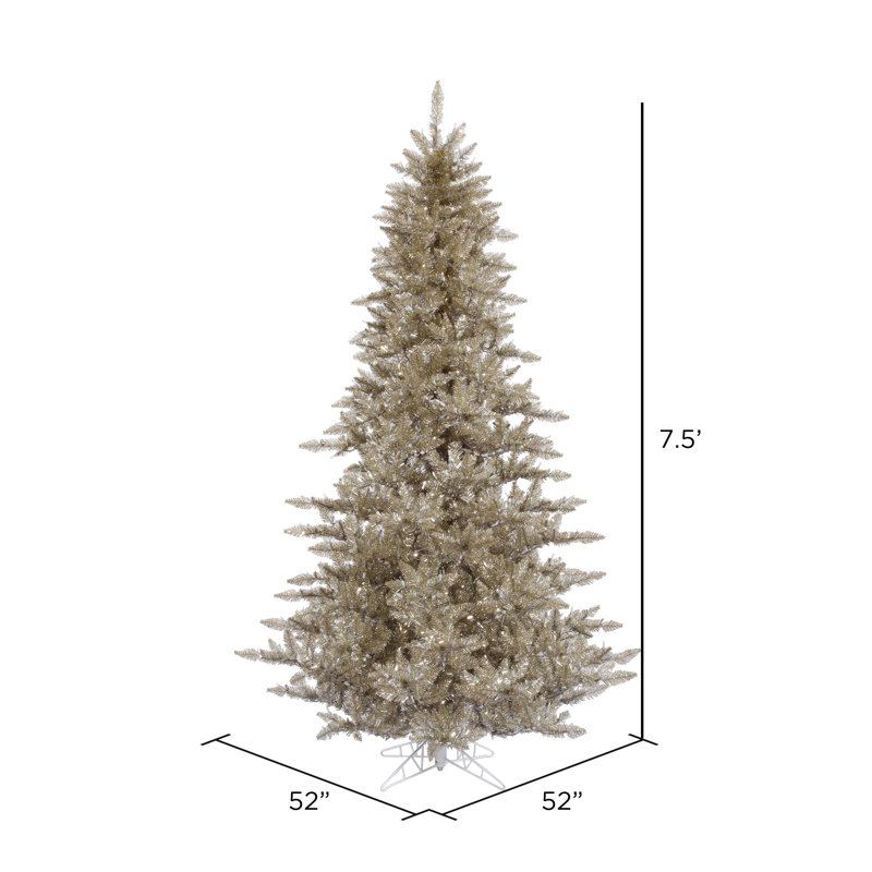 7.5' Champagne Fir Artificial Christmas Tree, 7.5' H