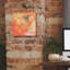 «Coral Large Cream Multi Blossoms Butterfly» par Evelia Designs, art mural sur toile-101995880