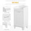 Panier à linge inclinable de 31 po, armoire de rangement blanche, rangement pour la maison, rangement supplémentaire, maximisation de l'espace inutilisé, construction stable de 31 po, surface ajoutée, coins d'utilisation,