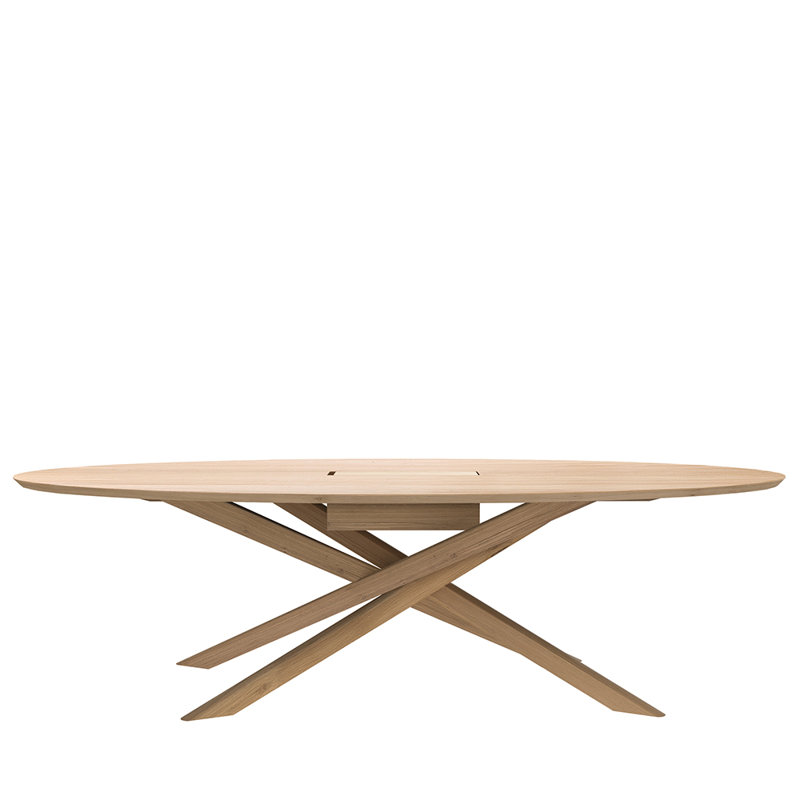 Mikado 105.5'' Solid Wood Oval Conference Table