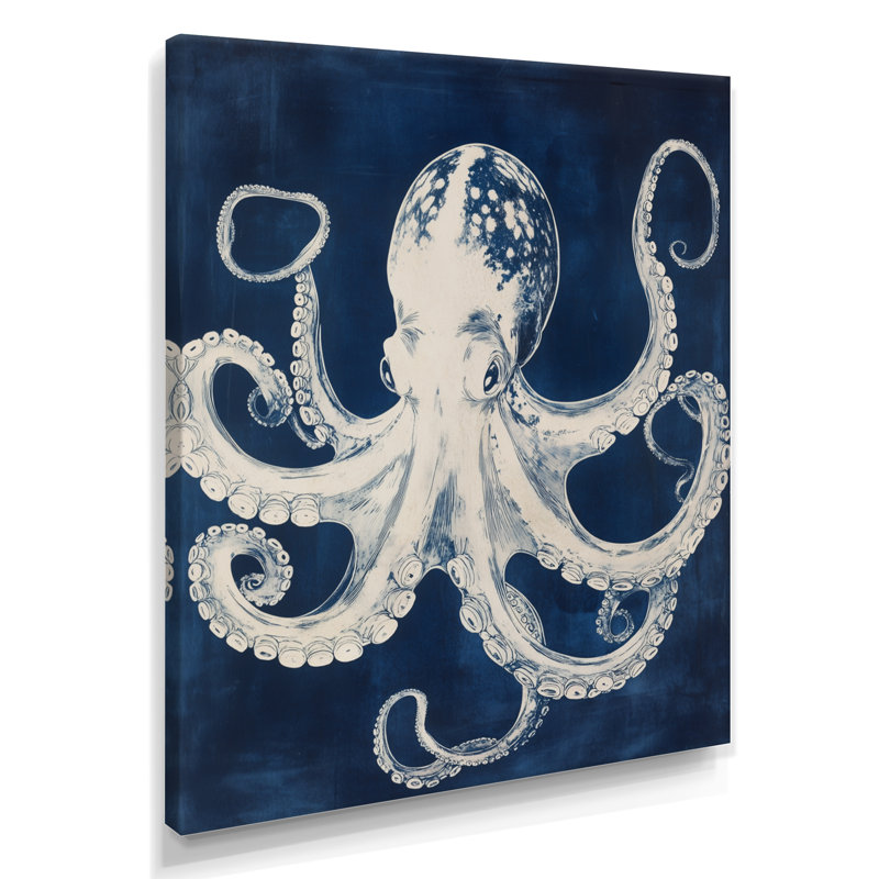 Décoration murale en toile Aly² II - Marine, 44" H x 34" W, Toile tendue