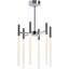 6 - Light Unique / Statement* Modern Linear LED Chandelier-2108295385