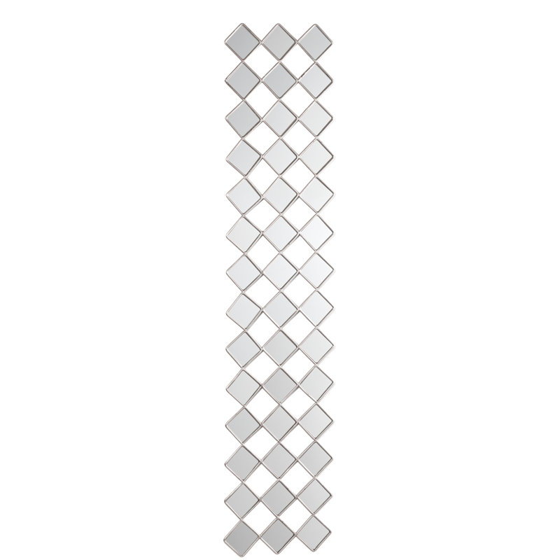 Jemelle Metal Flat Wall Mirror, Silver