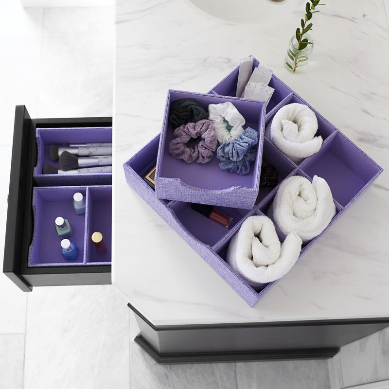 Plateaux en carton Iris-Colo avec détails en PP, Iris chiné