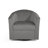  Upholstered Velvet Swivel Barrel Accent Chair with Curved Back-499469521