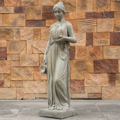 49.6" Grecian Maiden Greek & Roman Garden Statue