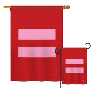Drapeau de polyester à 2 côtés à impressions de soutien inspiration