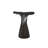 Whale Tale Metal End Table, Deep Gray