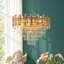Lustre tambour en cristal 8 lumières