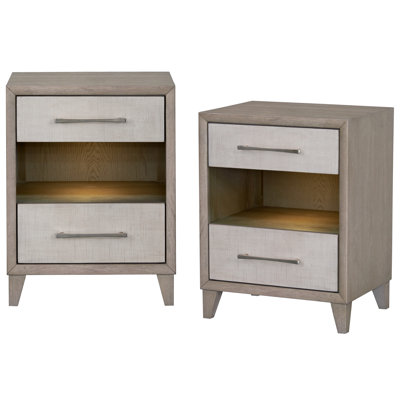 Cape 2-Drawer Small Nightstand - Set Of 2
