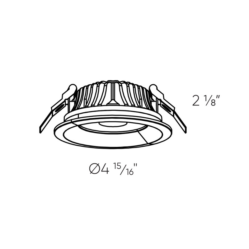 4'' Selectable Color Temperature 20 Watt Dimmable Air-Tight IC Rated LED Canless Recessed Lighting Kit