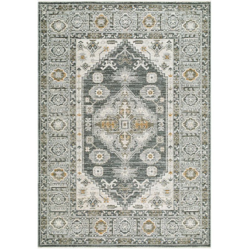 Tapis tissé à la machine Jane, Rectangle 6 pi 7 po x 9 pi