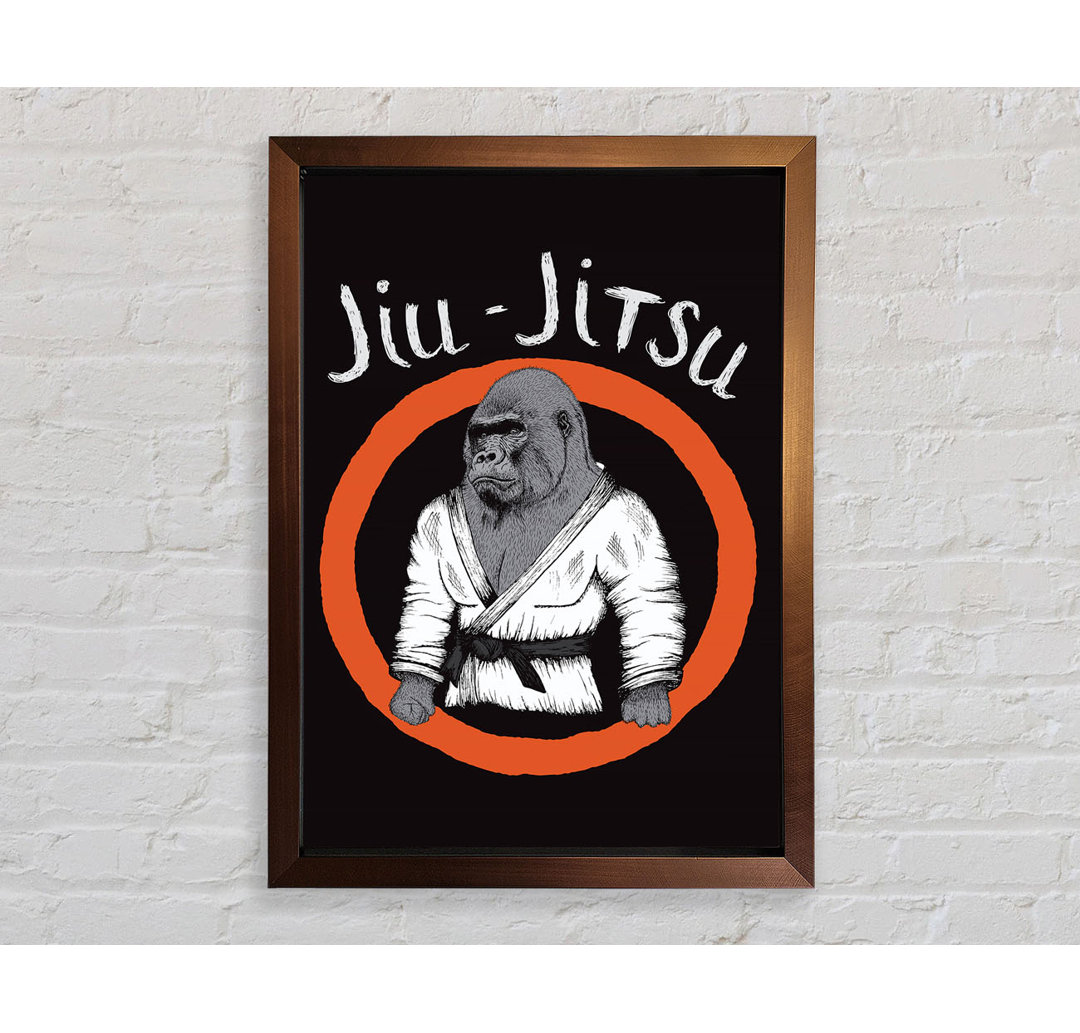 Jiu Jitsu Gorilla - Einzelner Bilderrahmen Kunstdrucke