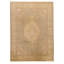 Hand Knotted Wool Oriental Area Rug in Light Green And Cream
