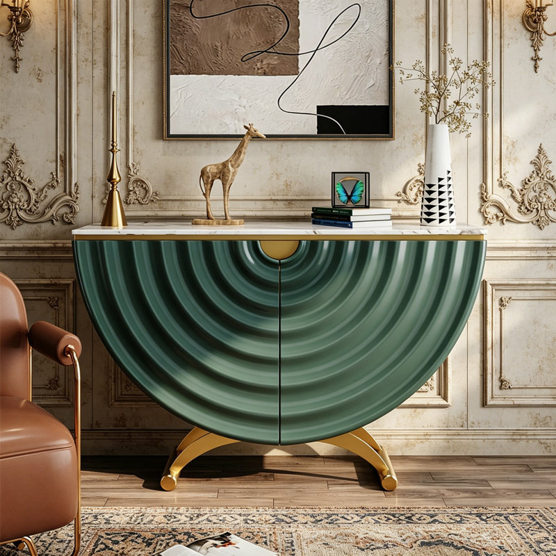 Buffet moderne et artistique, 34.65" H x 62.99" W x 13.78" D