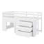 Lit mezzanine avec tiroirs et tablette-254219467