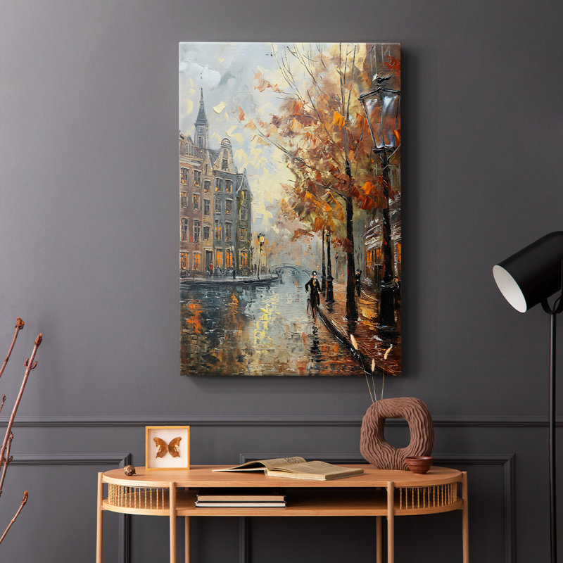 Série LANDSCAPES CCDCLXXIX - Toile tendue avec châssis de qualité supérieure - Prêt à être accroché, H 27 po x l 18 po