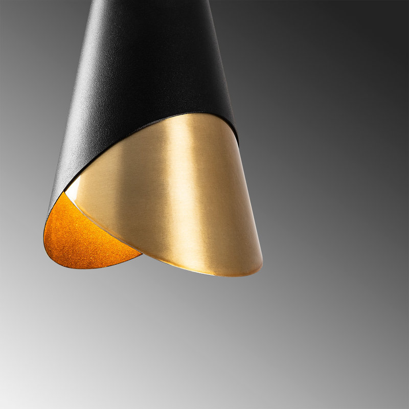Luminaire suspendu conique à 1 lumière Palomares