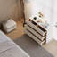 Commode 6 tiroirs en cuir moderne avec rangement Meshia-1660101503
