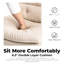 Fauteuil d'étude pivotant 360 ° - siège ergonomique, posture de salon double couche confortable