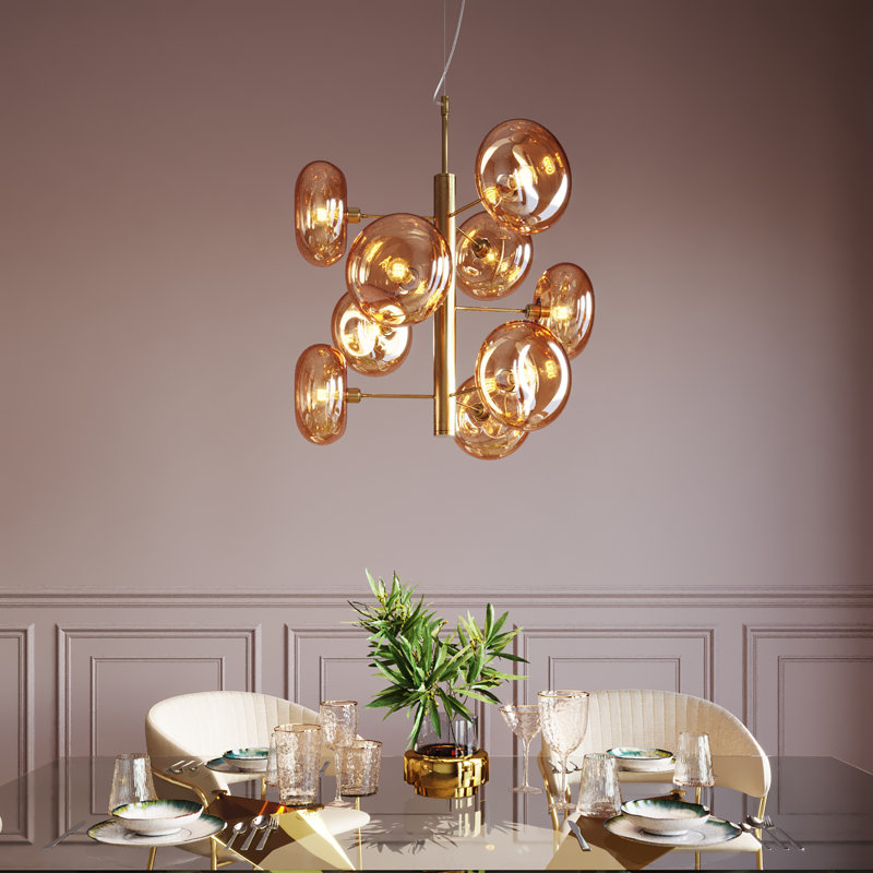 9 - Light Pendant, Gold