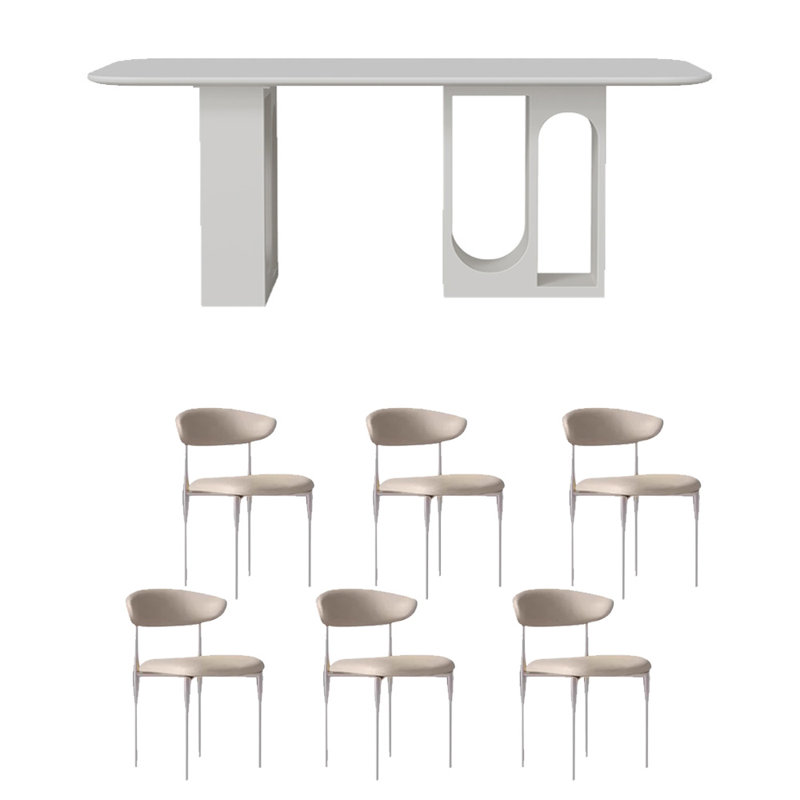 Ensemble de table de salle à manger Superior, H 29,53 po x L 55,12 po x l 31,5 po