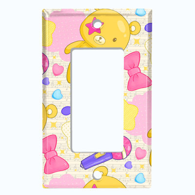 Patterned 1 - Gang Standard Wall Plate